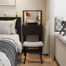 Penteadeira Zenn com Espelho LED e Madeira Maciça – Seu Cantinho de Beleza Premium