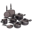 Jogo de Panelas Brinox Ceramic Life 8 Peças – Antiaderente Cerâmico Smart Plus Preto