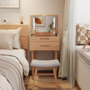 Penteadeira Zenn com Espelho LED e Madeira Maciça – Seu Cantinho de Beleza Premium