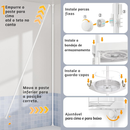 Organizador de Canto Giratório 360° - 4 Níveis