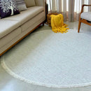 Tapete Dubai 1,50x1,50 Redondo Antiderrapante Moderno Listrado