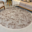 Tapete Dubai 1,50x1,50 Redondo Antiderrapante Moderno Misto