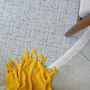 Tapete Dubai 1,50x1,50 Redondo Antiderrapante Moderno Listrado