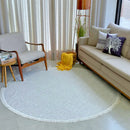 Tapete Dubai 1,50x1,50 Redondo Antiderrapante Moderno Listrado