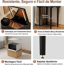 Penteadeira Zenn com Espelho LED e Madeira Maciça – Seu Cantinho de Beleza Premium